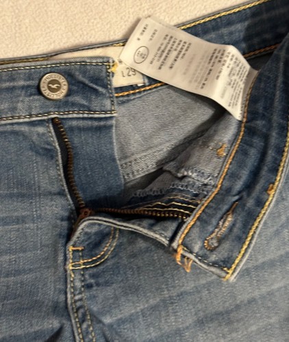 HOLLISTER Light Blue Denim Jeans Women's Size 28/29 Size 7 R - Picture 6 of 8