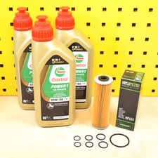 Oil Change Service Set Oil Filter Oil Castrol 10W50 For: Husqvarna Norden 901