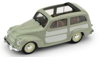 Brumm 1/43 Fiat 500C Belvedere Open 1951 Clear Static Diecast Model
