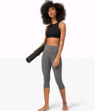 The North Face Crop Leggings Heather Gray Women Workout Athletic Athleisure Yoga