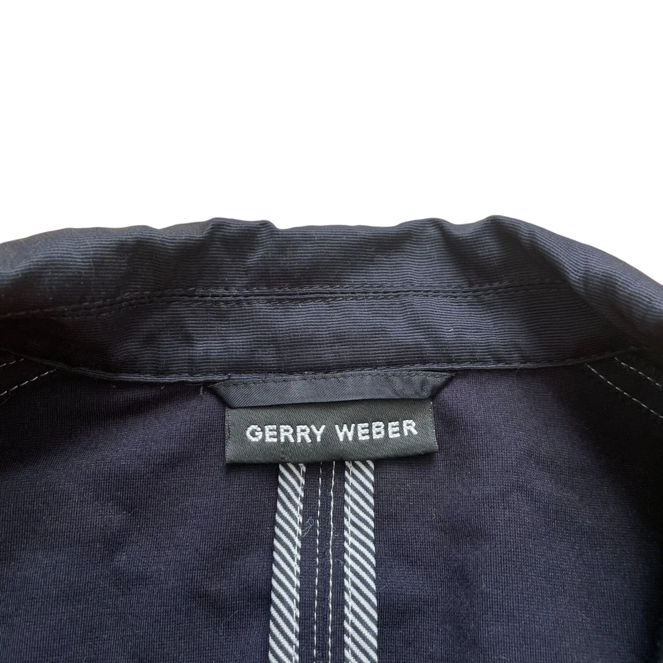 Chaqueta Blazer Gerry Weber 3 Botones Para Mujer Azul Talla 8 Informal Motociclista Moto Foto 3 de 4