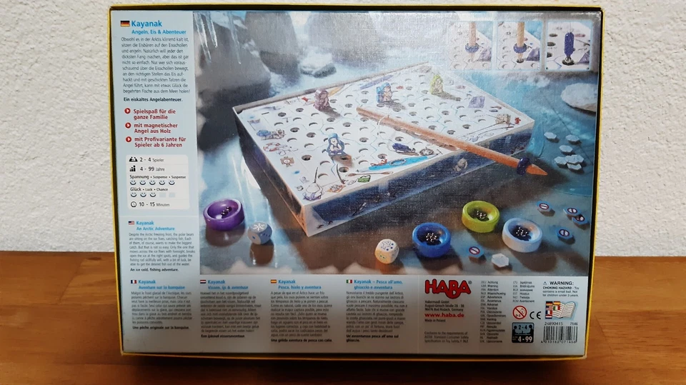 HABA Spiel Kayanak Angeln, Eis und Abendteuer Spiel Brettspiel  - Bild 2 von 4