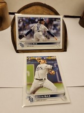 2022 Topps Series 2 Shane Baz #421 Factory Image Variation & Base RC cards rays 