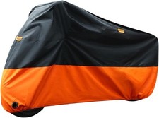 Motorcycle Cover for Harley Road Glide Ultra FLTRU FLTR Touring XXXL 210D Orange