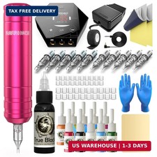 Wormhole Tattoo Kit for Beginners Complete Rotary Tattoo Machine Kit with 11PCS