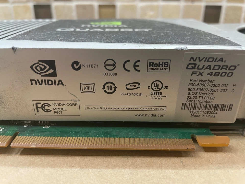 HP NVIDIA 490566-003 Quadro FX4800 GDDR3 HP - Image 3 of 4