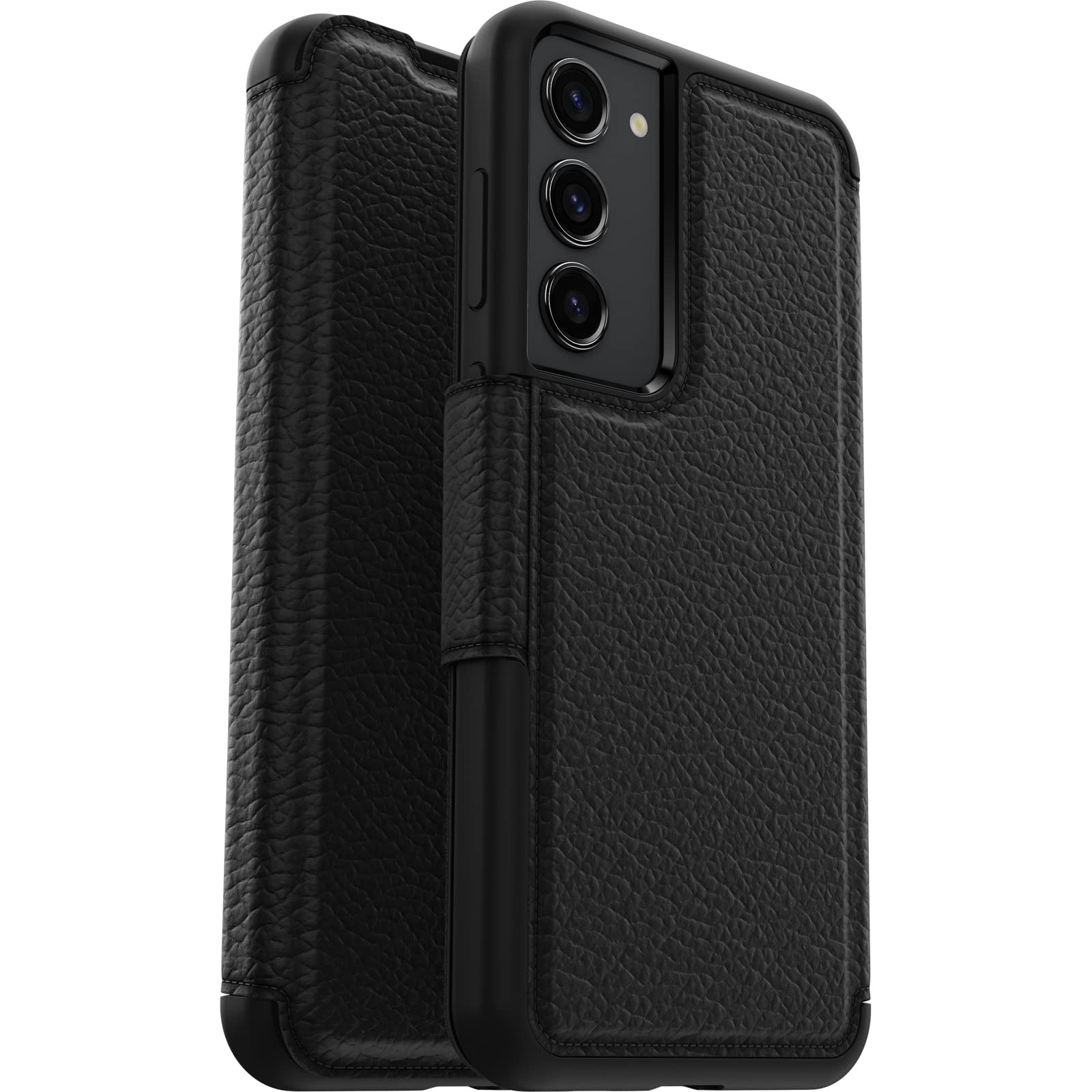 Coque anti-chute Galaxy S23+ robuste en cuir véritable résistant