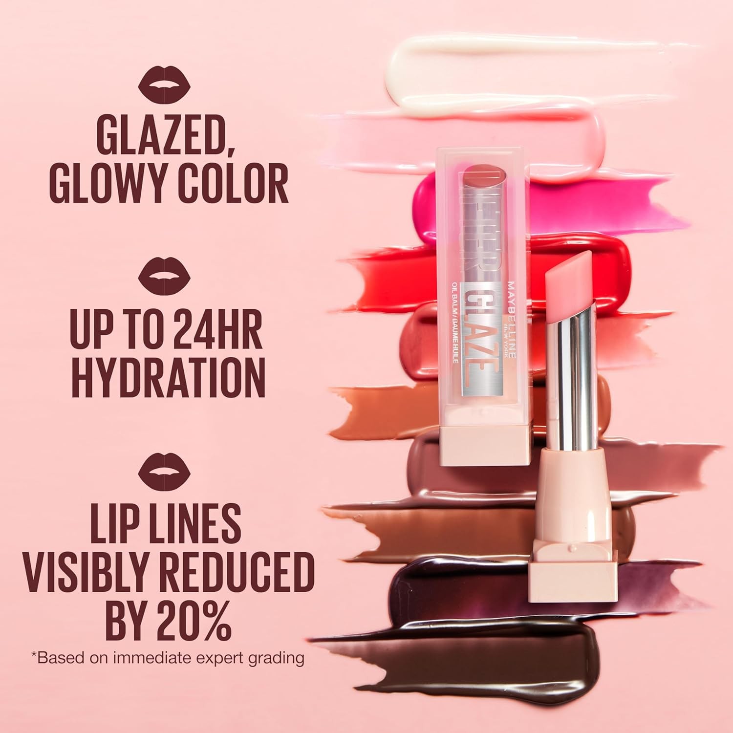 Maybelline Lifter Glaze Oil Balm 0.1oz Caramel Glow Hydrating Lip Balm