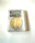 2021-W Proof $1 Type 2 American Silver Eagle PCGS PR70DCAM FDOI Flag Label