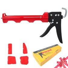 Drip-free Caulking Gun Ratchet Rod Caulk Gun Applicator 15:1 Thrust Ratio Lab...