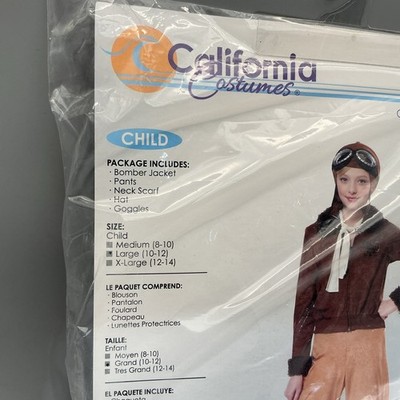 Amelia Earhart Costume For Kids - Aviator Pilot Outfit With Accessories