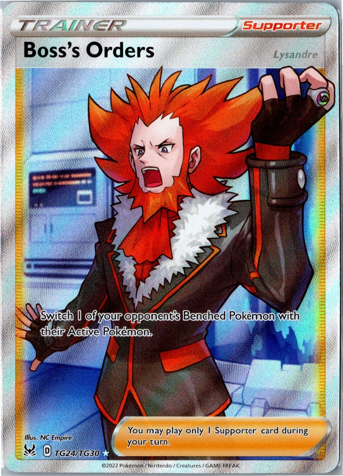 Pokemon Card - Boss's Orders TG24/TG30 Lost Origin Trainer Gallery Ultra Rare NM