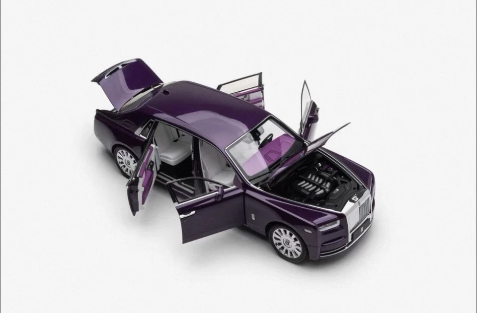 1/18 Rolls-Royce Phantom VIII Purple Diecast Limited 249 PC Dealer Edition - Image 4 of 4