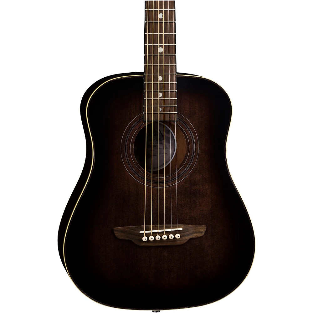 Luna Safari Artist Vintage Travel Acoustic Guitar Distressed Vintage Brownburst 40090₽