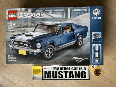 LEGO Creator Ford Mustang 10265 Neu & OVP mit Schlüsselanhänger und Sticker-GWP