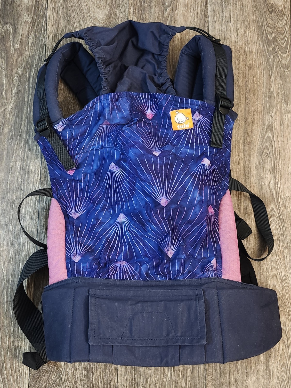Tula Baby Carrier Lunabrite Pink Blue Stars 15 - 45 Pounds L
