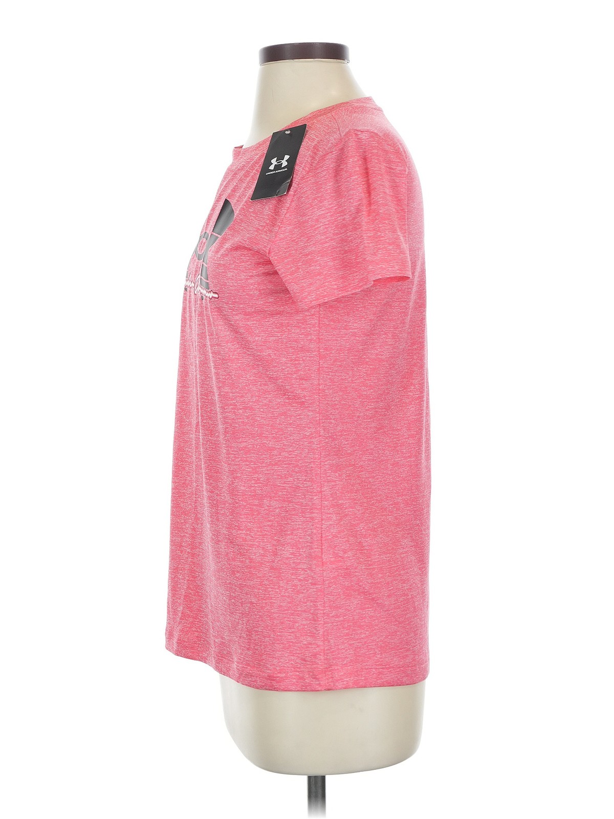 NWT Under Armour Women Pink Active T-Shirt XS thumbnail 4