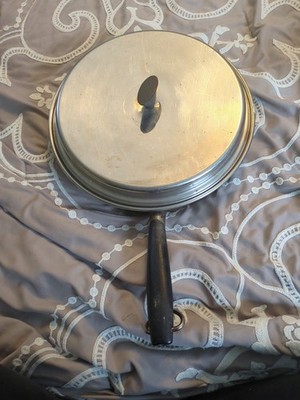 Prudential Ware Stainless Skillet W Copper Bottom, Lid, Egg Poacher. 10.75''