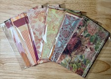 20 pcs Orange Junk Journal Papers Cardstock Scrapbook Collage