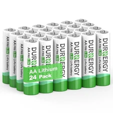 AA Lithium Batteries 24 Pack, 1.5V Double A Battery FR6 3400mAh Lithium AA Si...