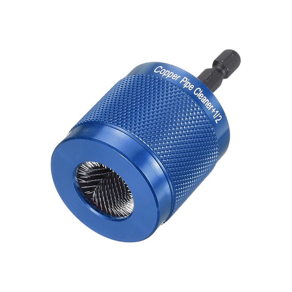 "Kupferrohrreiniger 1/2\\\" 1/4\\\" FüR Bohrer Mit Sechskant, Blaue BüRste"-image