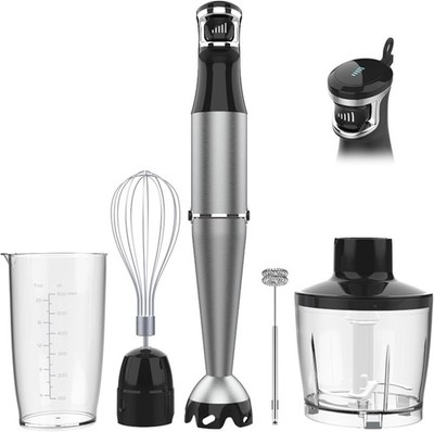 1100W Immersion Blender Handheld 5-in-1 Stick Mixer Set Variable Speed Chopper W