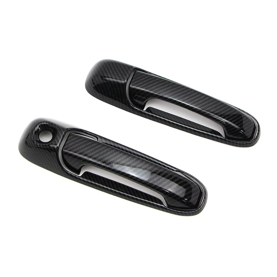 For 02-08 Dodge Ram 1500 2500 3500 03-09 Door Handle Cover Carbon Fiber Pattern - image 4 of 4