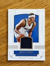 2017 Panini National Treasures #MT-35 Seth Curry Jersey /99 Material Treasures