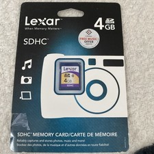 Lexar 4GB SDHC Memory Card Brand New In Package