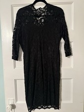 Karen Kane Black Dress. Lace Is Soft Not Stiff and Itchy. Very Comfy Size L