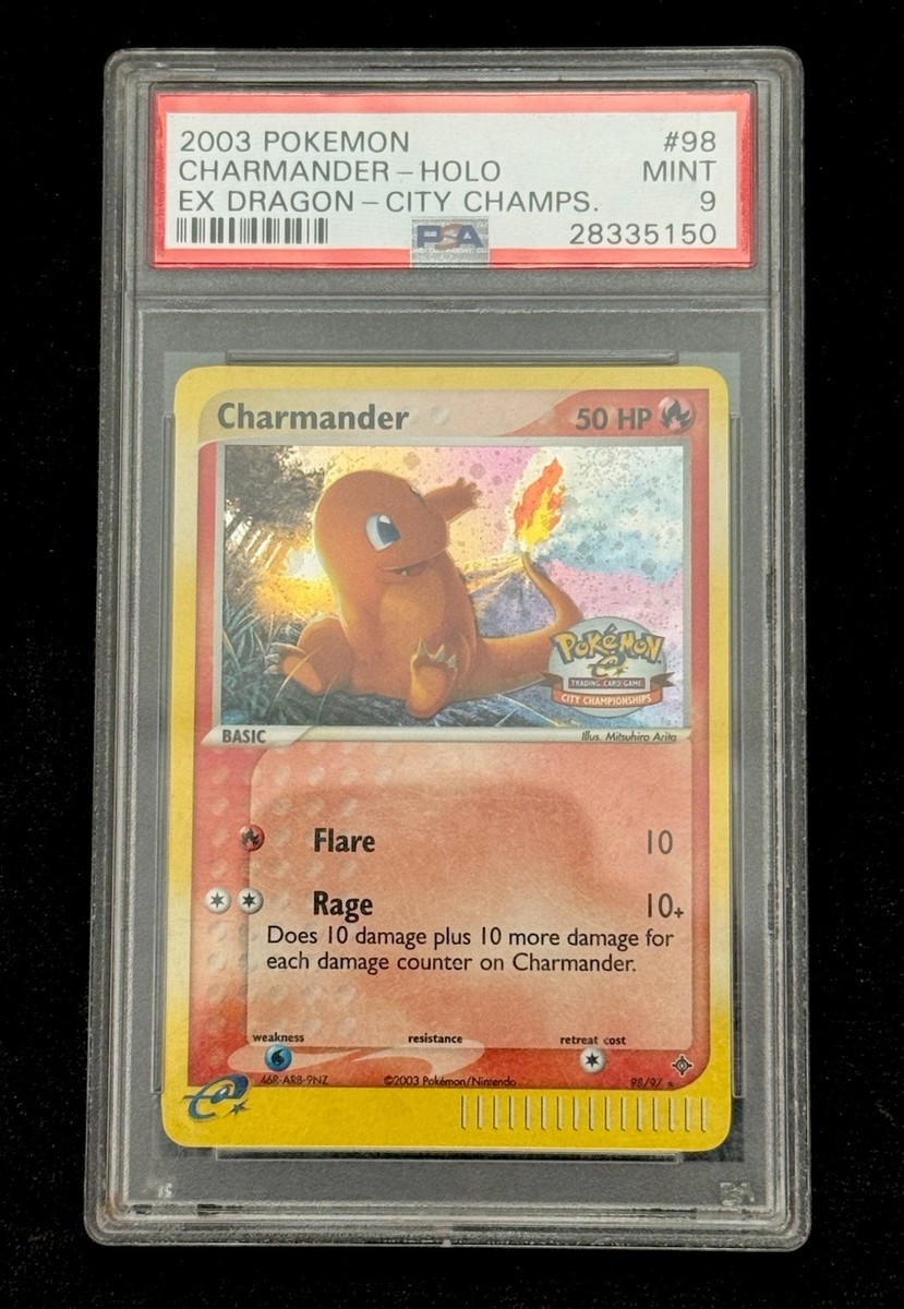 Charmander 98 Pokemon Card Holo Ex Dragon City Championships 2003