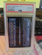 Executor Dark Side Dagobah CCG Card PSA 8, Decipher 1997 Darth Vader’s Ship