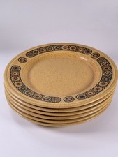 Kiln Craft Bacchus Side Plates 6.5" Staffordshire Ironstone Retro Pattern Set of