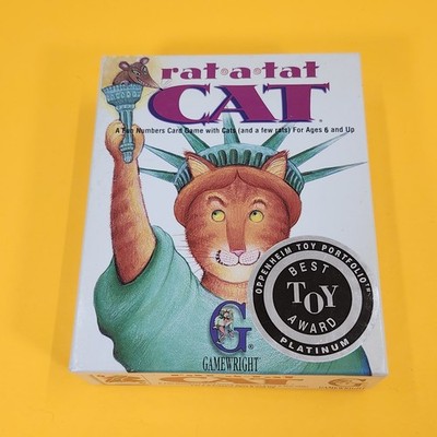 Rat-A-Tat Cat Card Game Strategy Memory Luck 1996 Family Party Gamewright USA