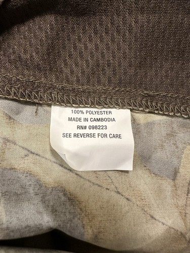 Mossy Oak Game Winner Shirt Camouflage Men’s Large Long Sleeve Vented Hunt/Fish - Picture 6 of 12