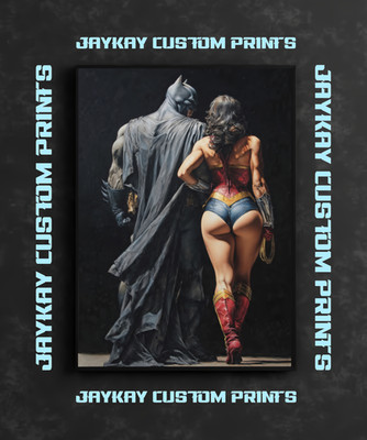 Batman & Wonder Woman DCU Justice League Poster Print - No Frame
