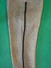 Reproduction Civil War Gray Jean Cloth Trousers With Black Stripe Down Each Leg — photo 6