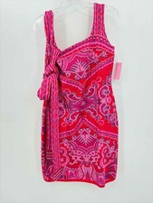 Pre-Owned Farm Rio Red Size Medium Short Sleeveless Dress