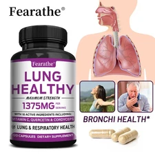 Lung Health -Lung Cleanse & Detox-Support Clear Lungs a Healthy Lungs 120 Caps