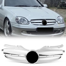 Front Bumper Grille 3-pin Silver For Mercedes Benz R170 1997-2004 Slk200 Slk230 Front Bumper Grille 3-pin Silver For Mercedes Benz R170 1997-2004 Slk200 Slk230