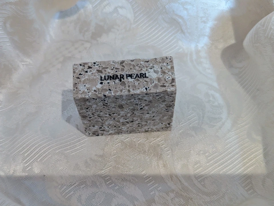 Corian Quartz Lunar Pearl 2x2" Premium Tile DuPont Engineered Stone - Bulk Disco - Image 4 of 4
