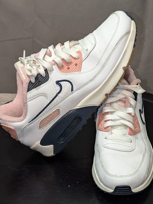 Nike Shoes Youth 6.5 Pink White Air Max 90 SE Low Glaze Gum Sneakers Trainers