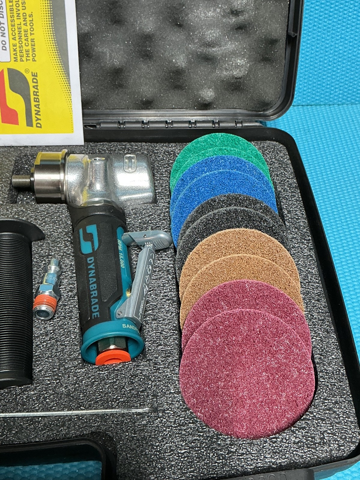 Dynabrade 48420, 3" Dia. Epic Finish Kit. 15000 RPM.