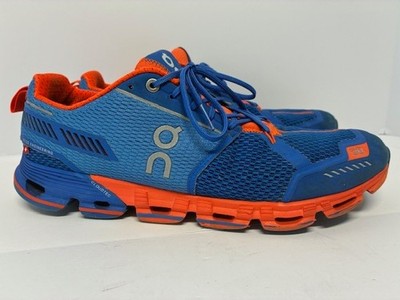 On Running Cloudtec Swiss Engineering Running Shoes Blue/Orange Men's Size 9.5
