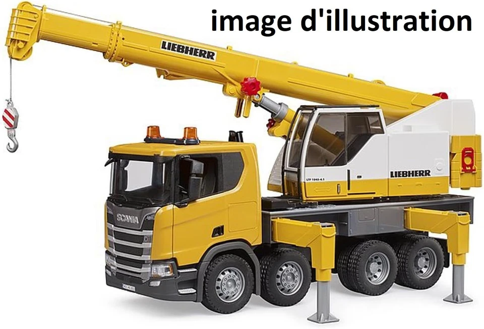 Camion Scania Super 560R 8X4 Con Gru Liebherr 1/16 #03570 / #03571 - Immagine 3 di 4