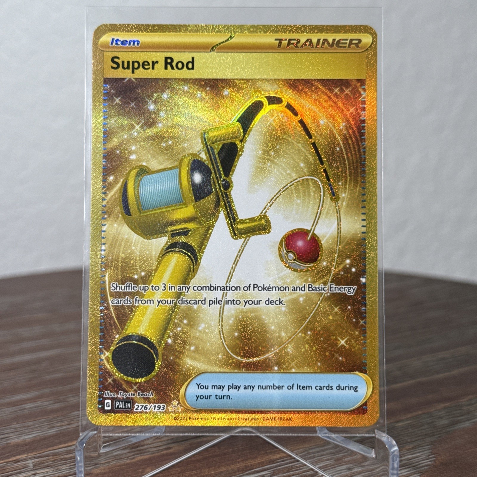 Pokemon Card Super Rod 276/193 Hyper Rare Paldea Evolved Near Mint