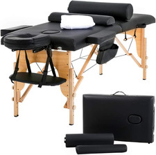 Massage Bed Portable Massage Table 24 Inch Wide Lash Bed Height Adjustable 2 Fol
