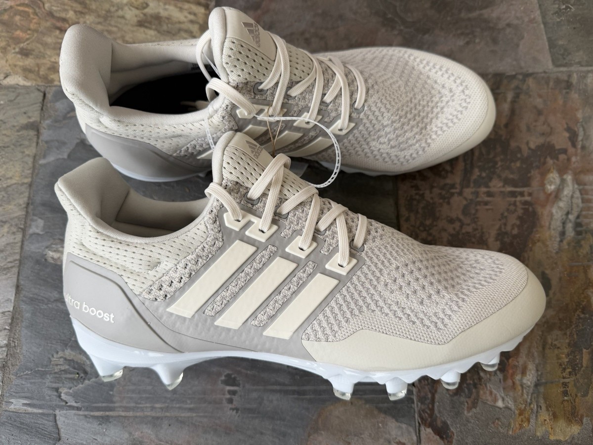 Size 11 - adidas UltraBoost Football Cleats Talc Cream Chalk Granite JP7409 $180 Adidas ULTRABOOST FOOTBALL CLEATS JP7409 | Mercari main image 2
