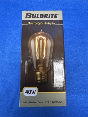 Bulbrite ST18 60W ST18 NOSTALGIC THREAD E26 120V
