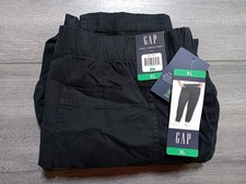 Gap Twill Cargo Pant Adult Womens X-Large Black Cotton Lyocell Blend